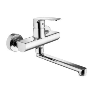 Project mitigeur monocommande pour évier 1/2", avec bras pivotant 200 mm, chromé (SATBSPRO261)