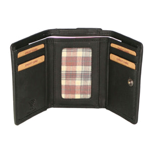 Portafoglio da uomo in vera pelle - Modello False - RFID - 12.0 x 9.0 x 3.5 cm