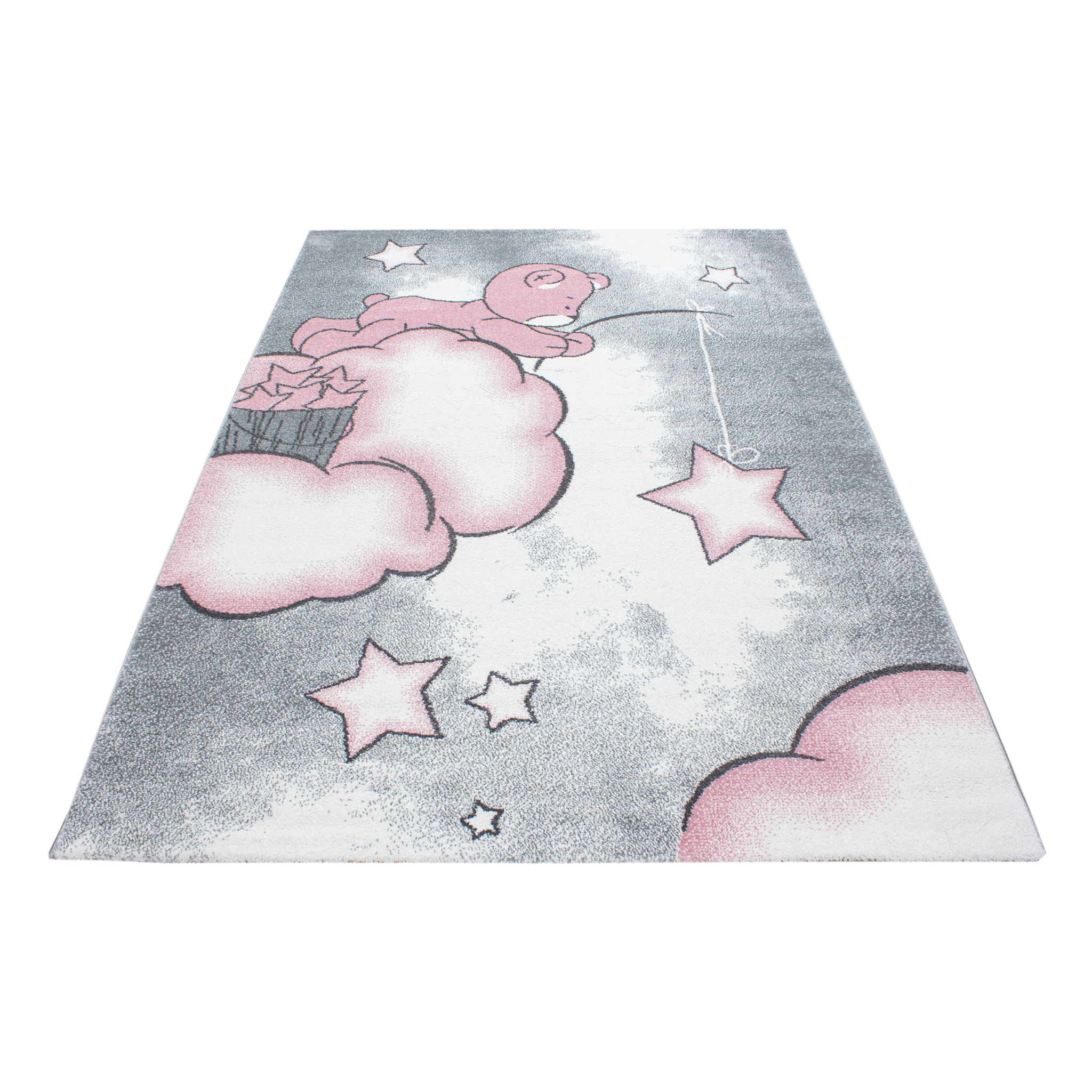 KIDS - Tapis enfant à motif ourson rose - KID0580ROS