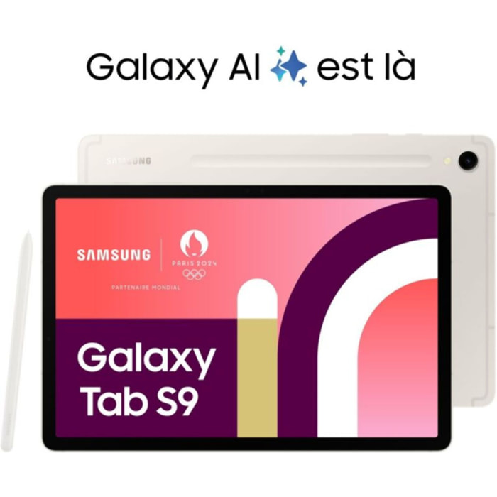 Tablette Android SAMSUNG Galaxy Tab S9 11 Wifi 128Go Crème