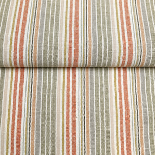 Torchon de cuisine en coton à rayures tissées - Rouge