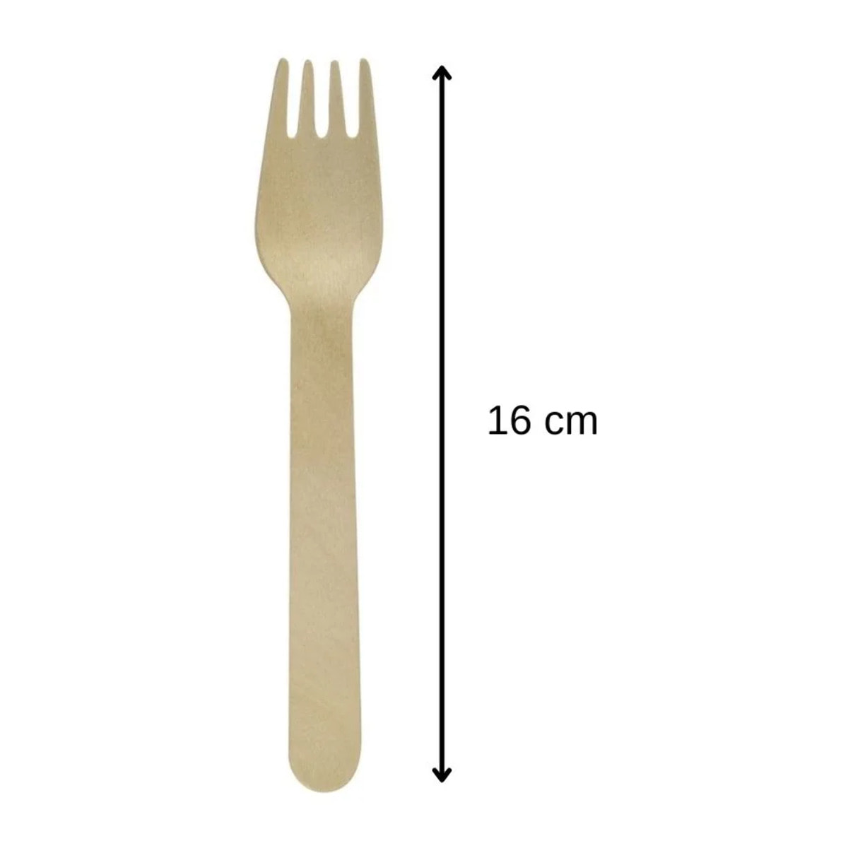 Set de 2 ustensiles de cuisine fourchette en bois Fackelmann Nature FSC