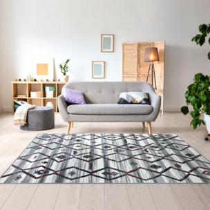 Tapis salon et chambre tissé motif berbère JIDA