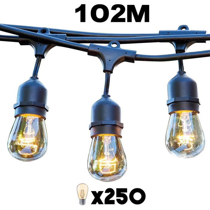 Lot de 25 guirlandes MAFY LIGHT CONNECTABLE 6M