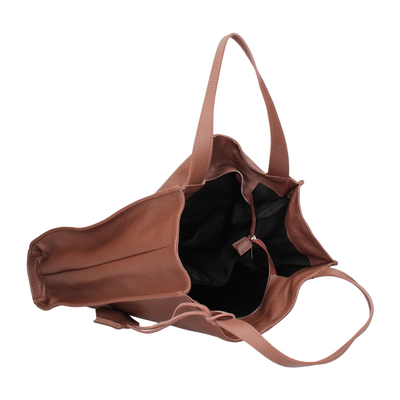 Borsa a spalla da donna - Modello Aelia - Vera pelle - 40.0 x 36.0 x 12.0 cm