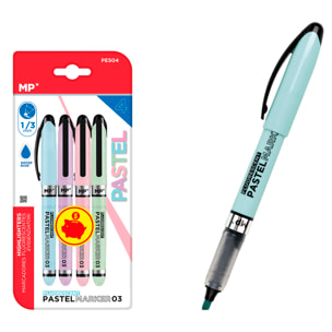 MARCATORE PASTEL 4 Uds. PACK RISPARMIO