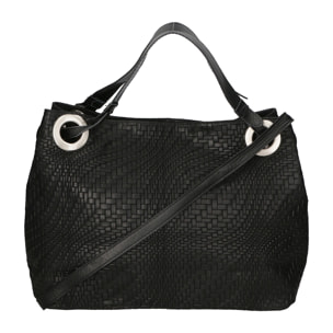 Borsa a spalla da Donna Emilia in Vera Pelle Made in Italy 29x36x13 cm