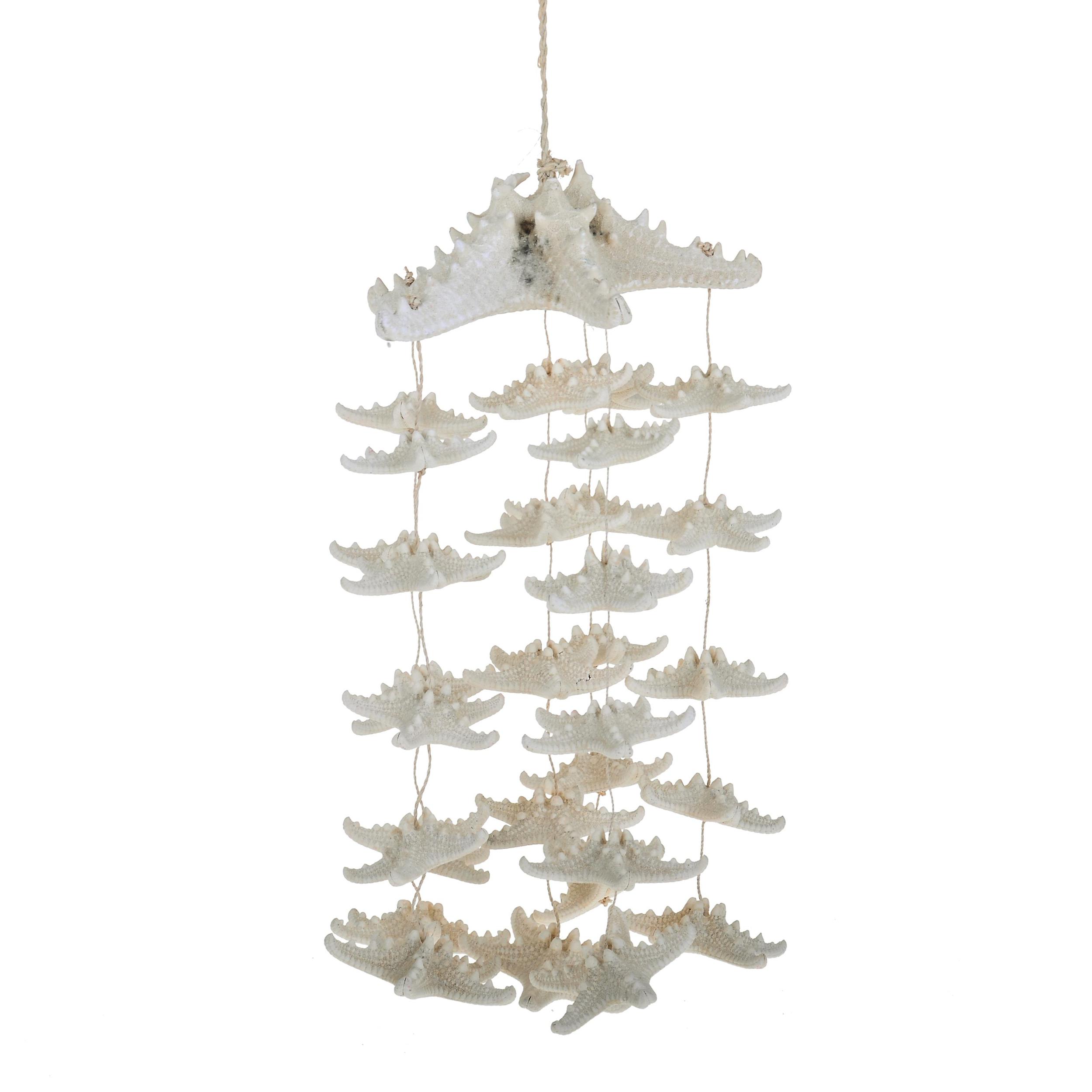 Decoro Con Stelle Marine. Altezza 40 Cm - Pezzi 1 - 23X40X23cm - Colore: Bianco - Bianchi Dino - Conchiglie Decori E Stelle Marine