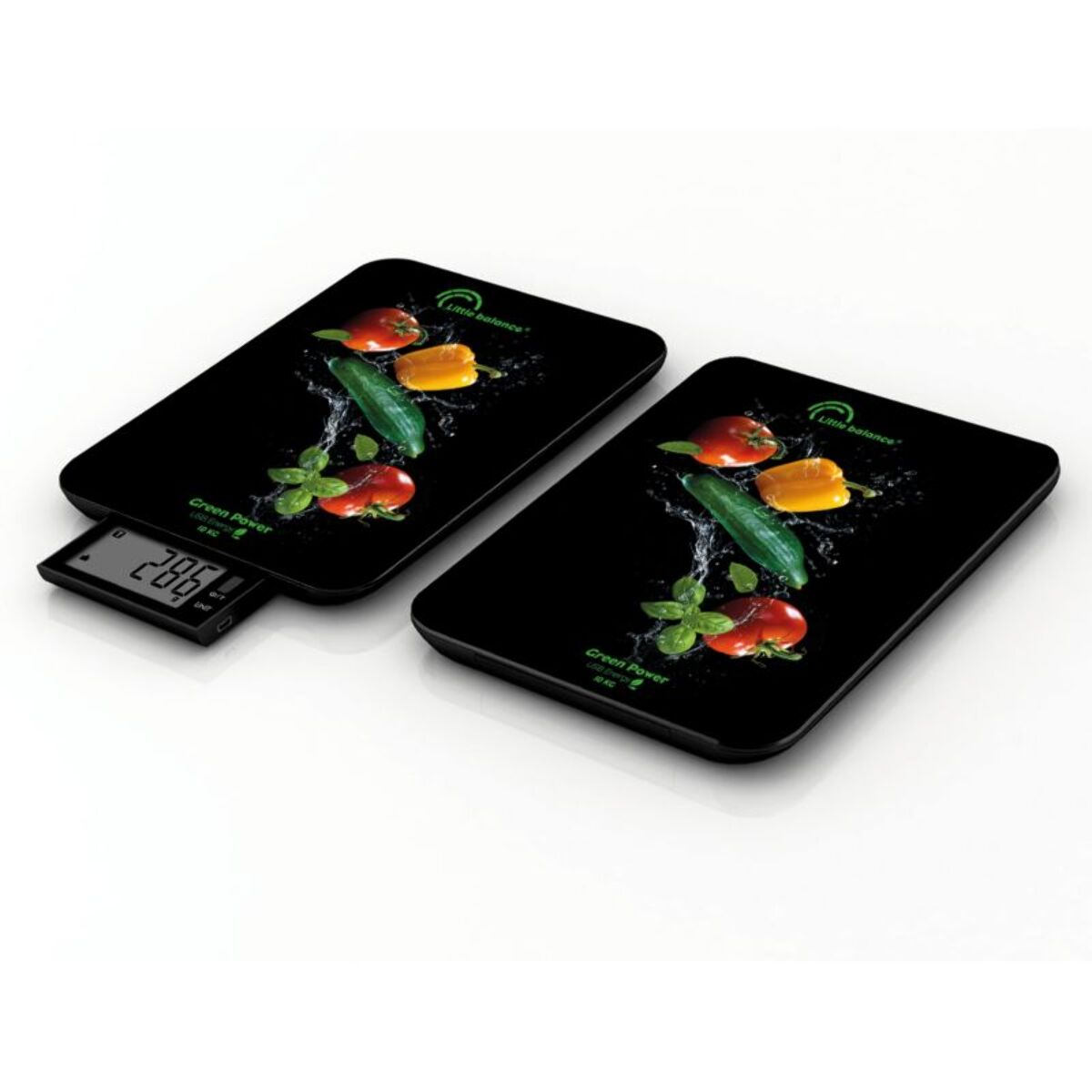 Balance de cuisine LITTLE BALANCE Black vegetables - sans pile - USB