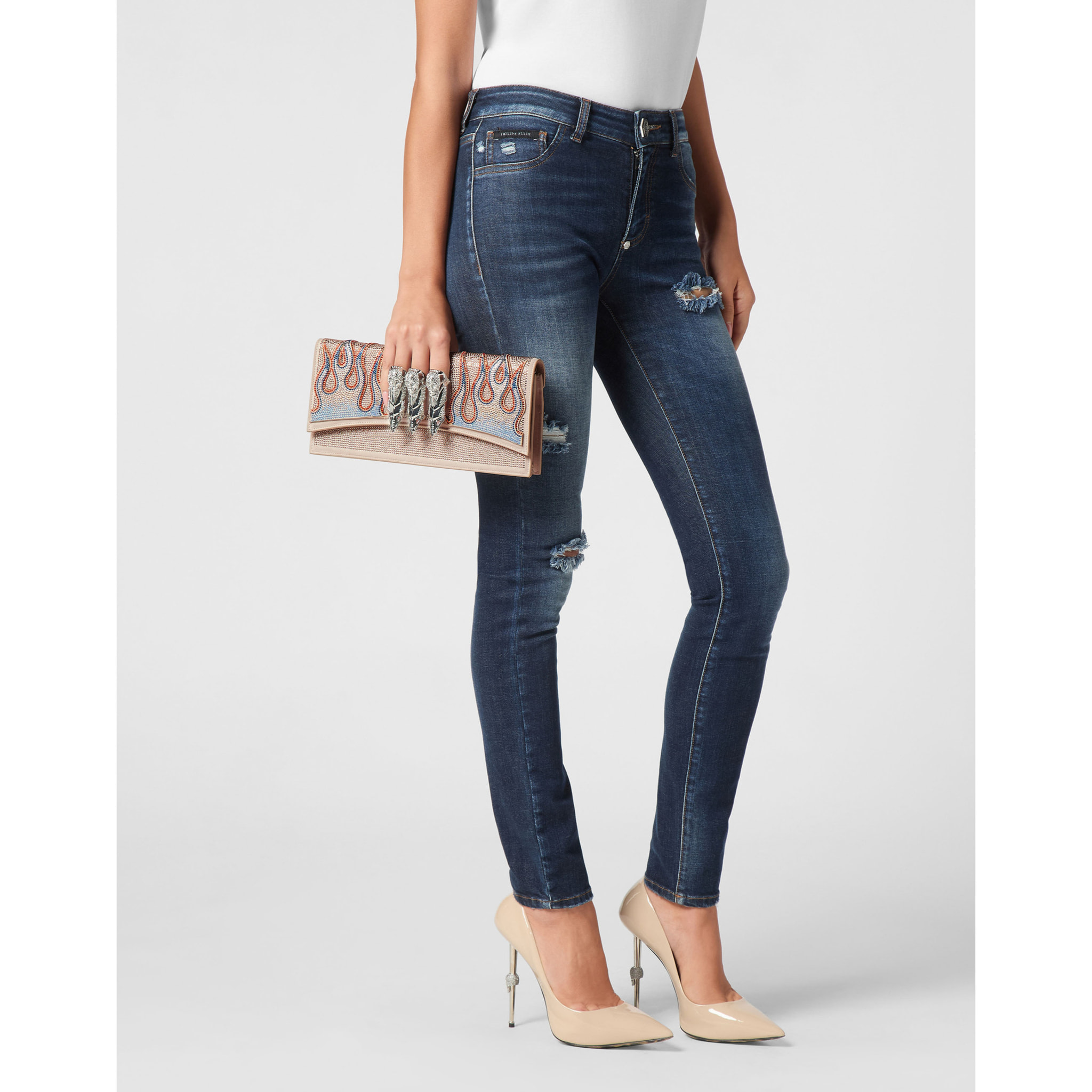PHILIPP PLEIN Bolsa de asas MONOGRAM