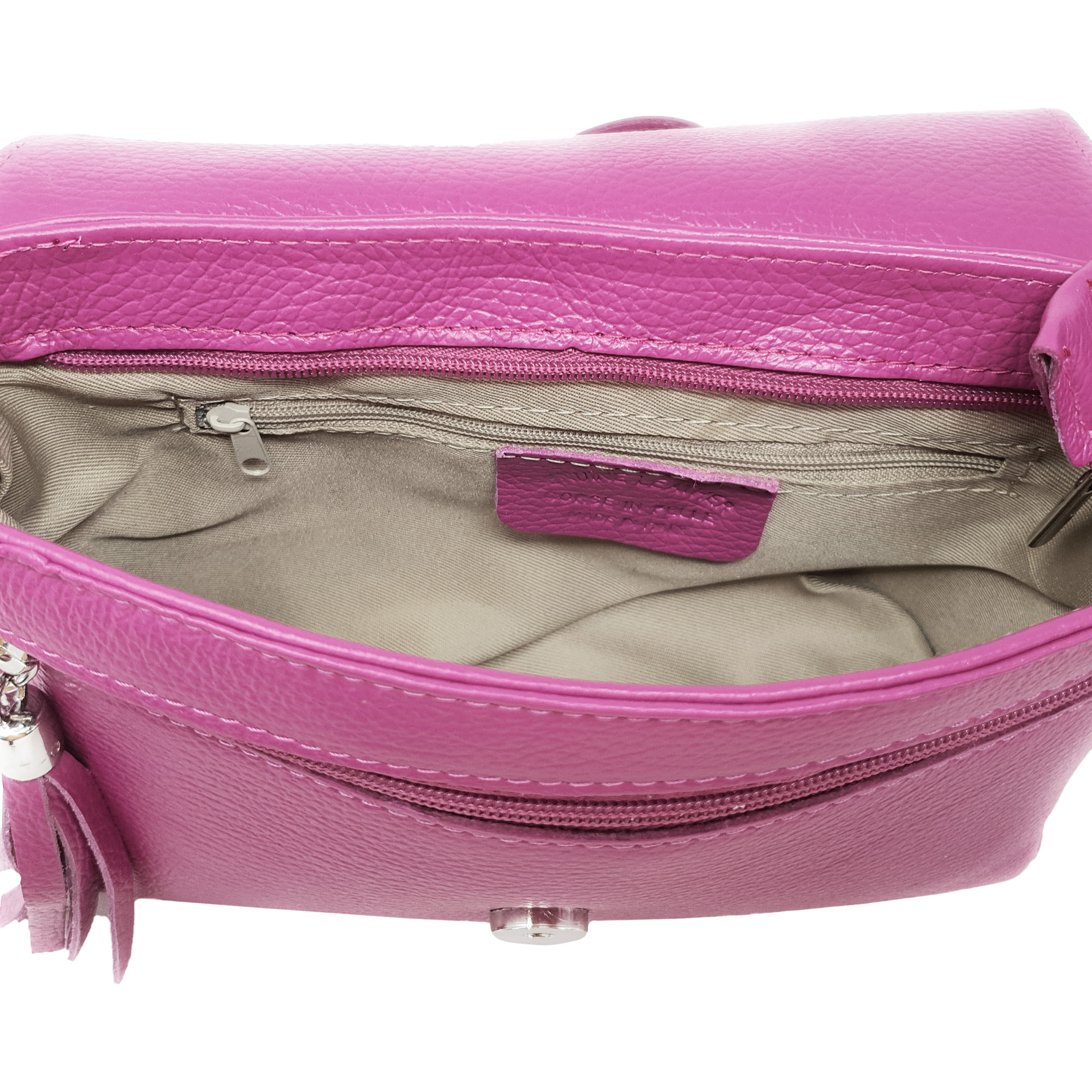 Chicca Borse Tracollina Donna in Pelle Fucsia