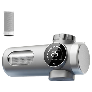 Purificador de agua 718 para grifo con pantalla inteligente, filtro antical y de cloro, sistema de filtración multicapa, doble salida y tecnología UV antibacteriana.