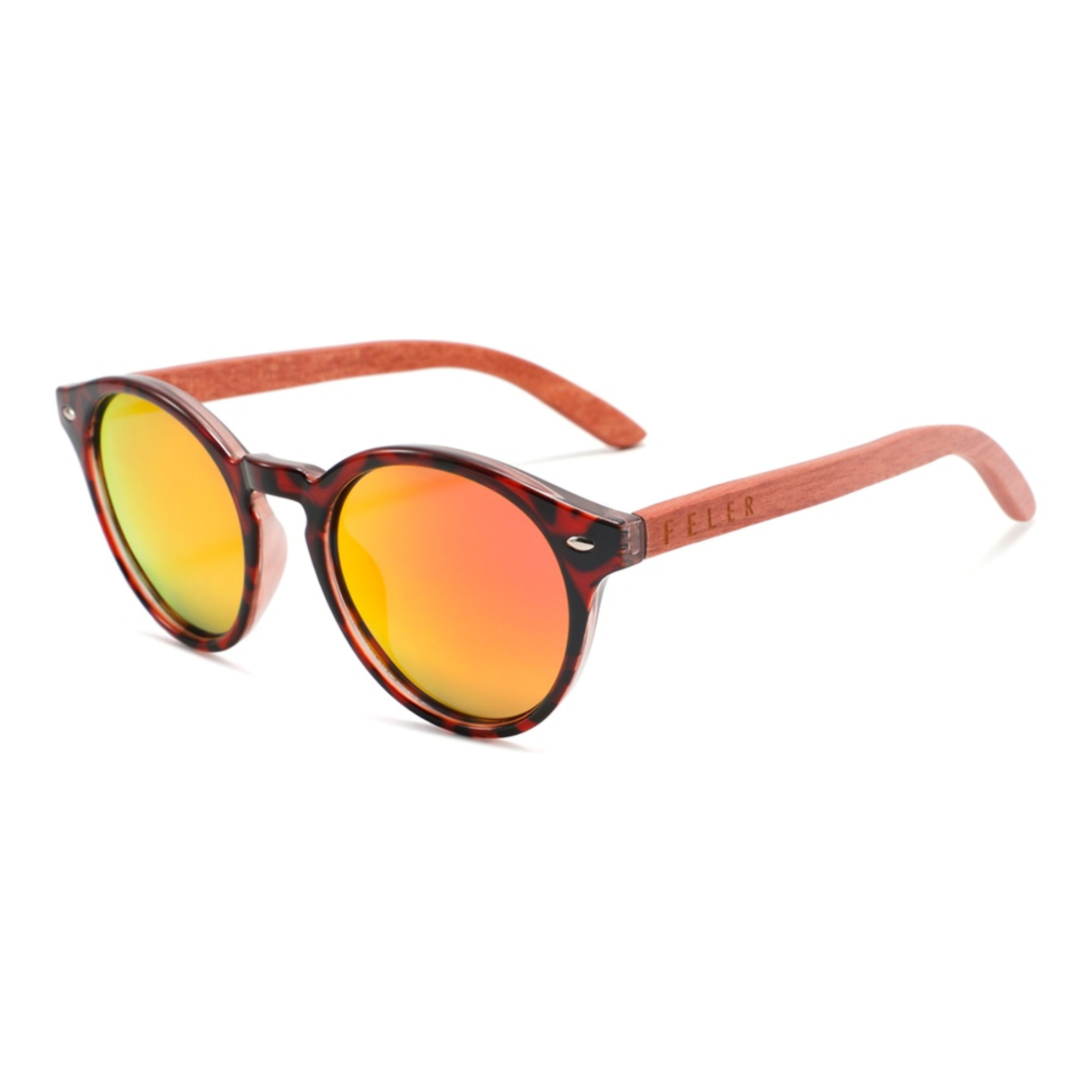 Gafas de Sol Feler 1537M-5 Polarizadas de Madera Unisex 50 mm