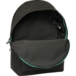 Mochila doble para portatil 15,6"+usb kings league "el barrio"