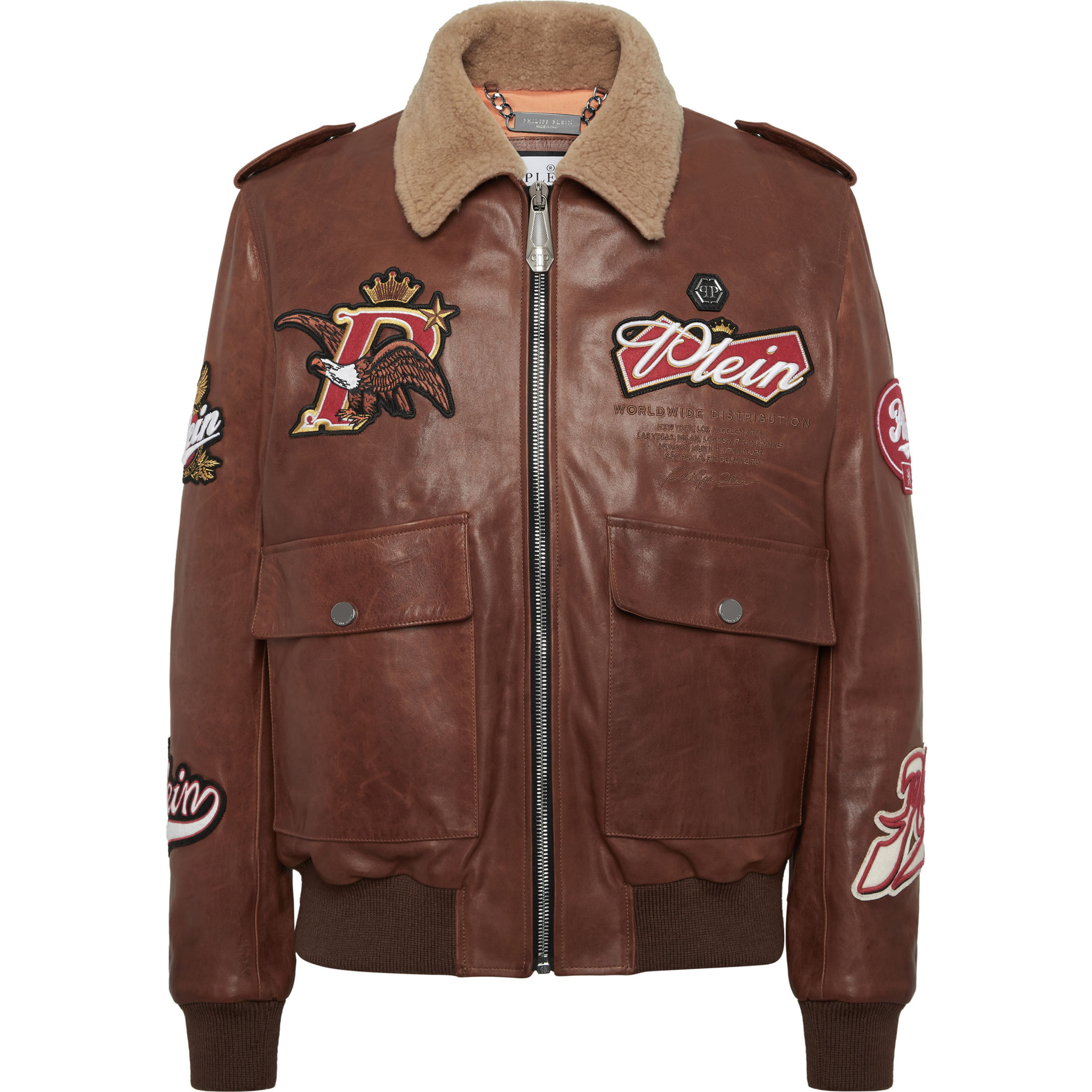 PHILIPP PLEIN Chaqueta de cuero