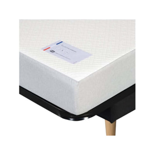 Canapé convertible Zephir, matelas Simmons, 130 x 190 cm, 2 coussins offerts, Aba anthracite