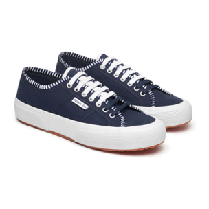 Le Superga Uomo Blu 2750 Og Cotton Embroidery Line