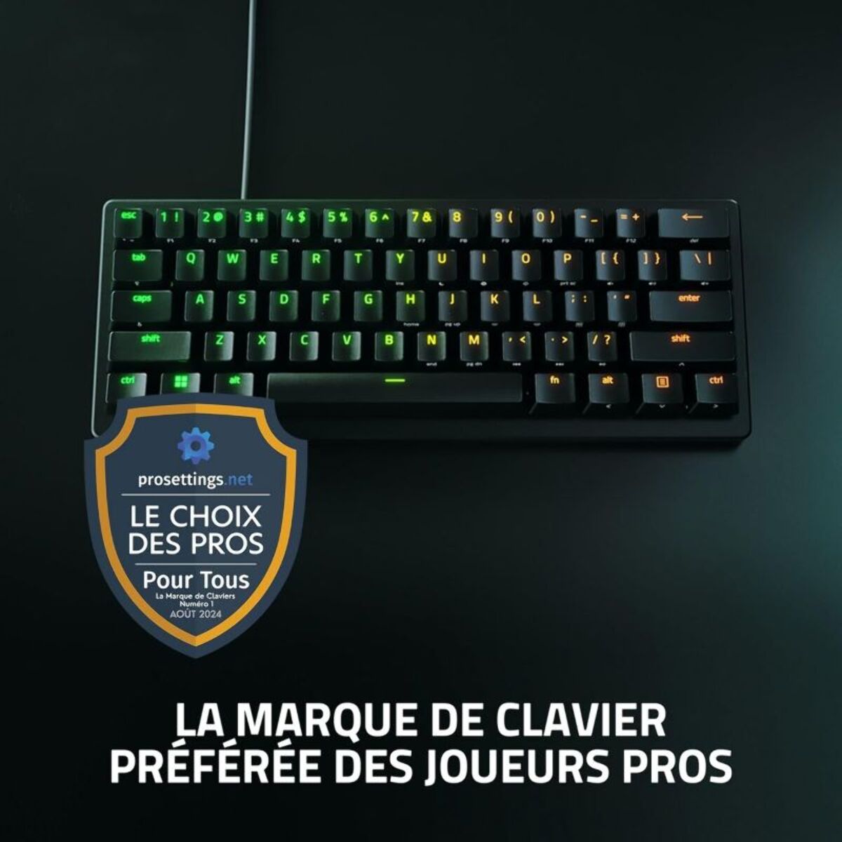 Clavier gamer RAZER Huntsman V3 Pro Mini Noir