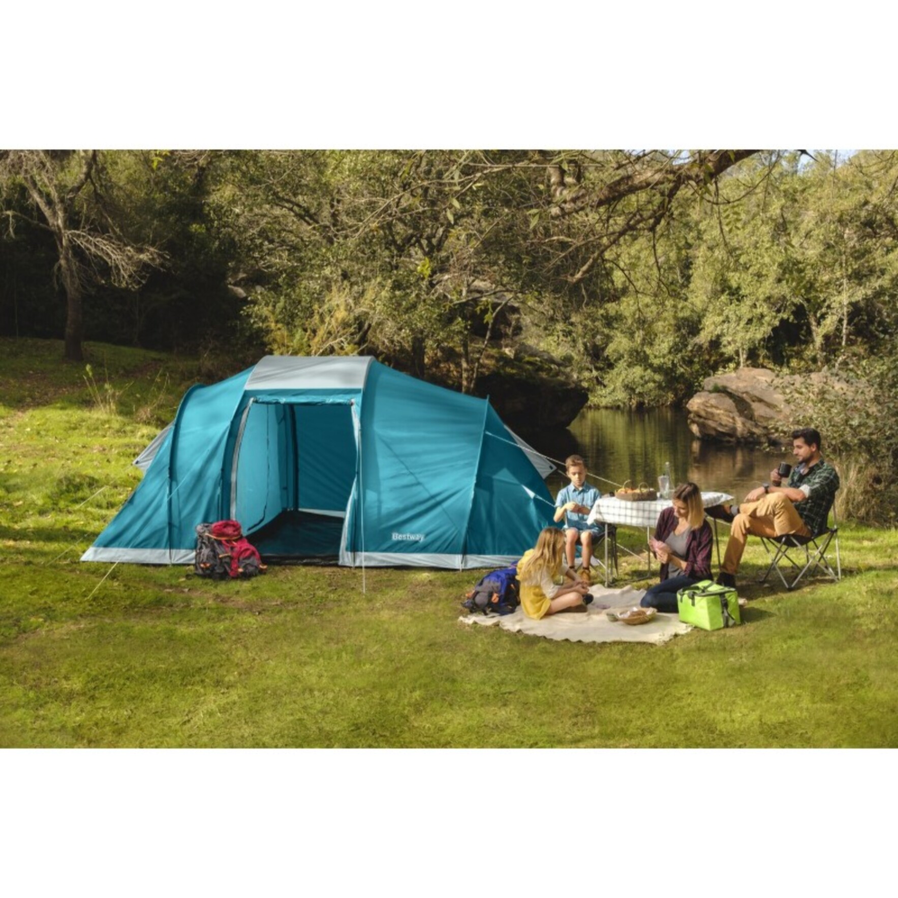 Bestway Tente de camping 6 personnes Family Ground 6