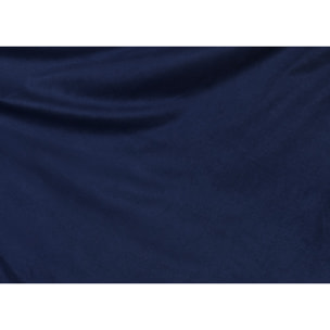 Vestiletto Giroletto Effetto Velluto Estensibile Tinta Unita Matrimoniale Perfetto Blu