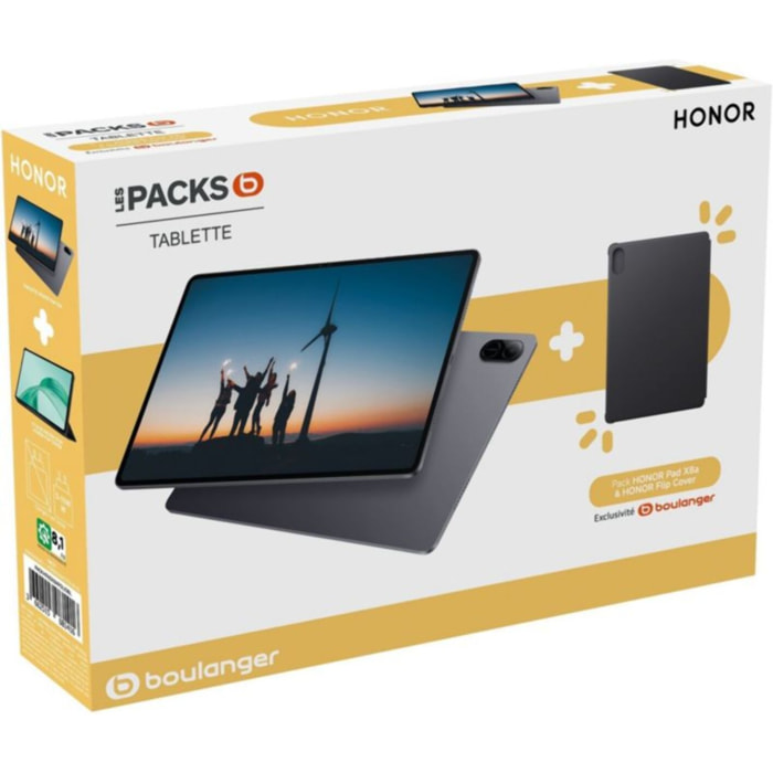 Tablette Android HONOR Pack Pad X8a + Folio Bleu