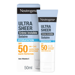 Ultra Sheer SPF 50 - Crème Solaire Visage Invisible Ultra Sheer Hydratation 50ml
