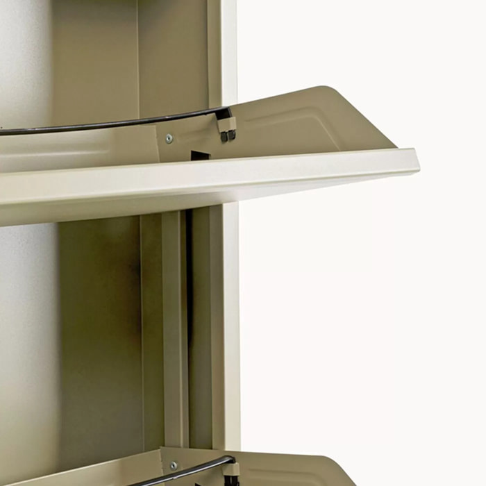 Casier à chaussures Caruso kaki 3+1 tiroirs Kare Design