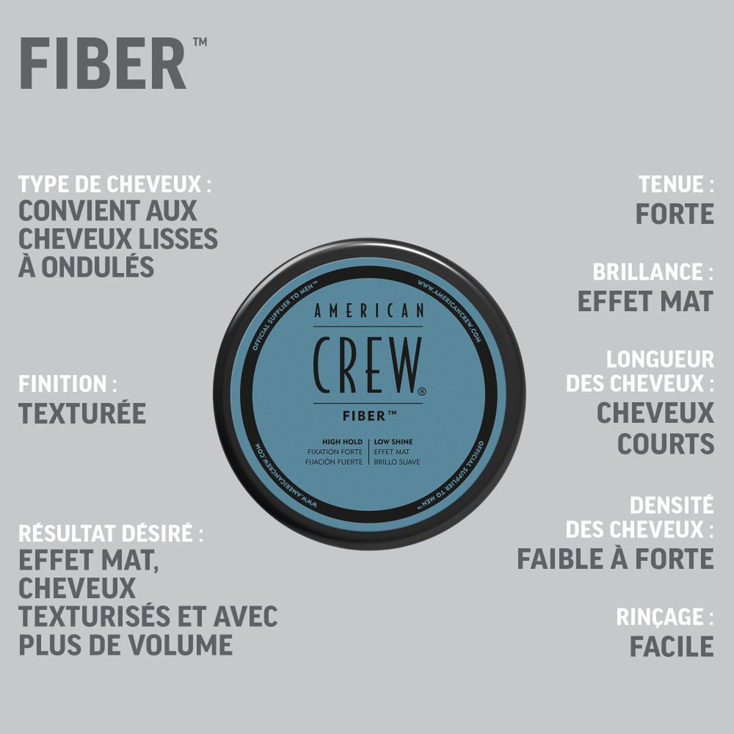 FIBER - Fixation Forte Effet Mat 85 g