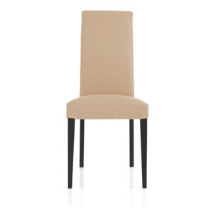 Tomasucci Ensemble de 2 chaises LELLA en tissu beige