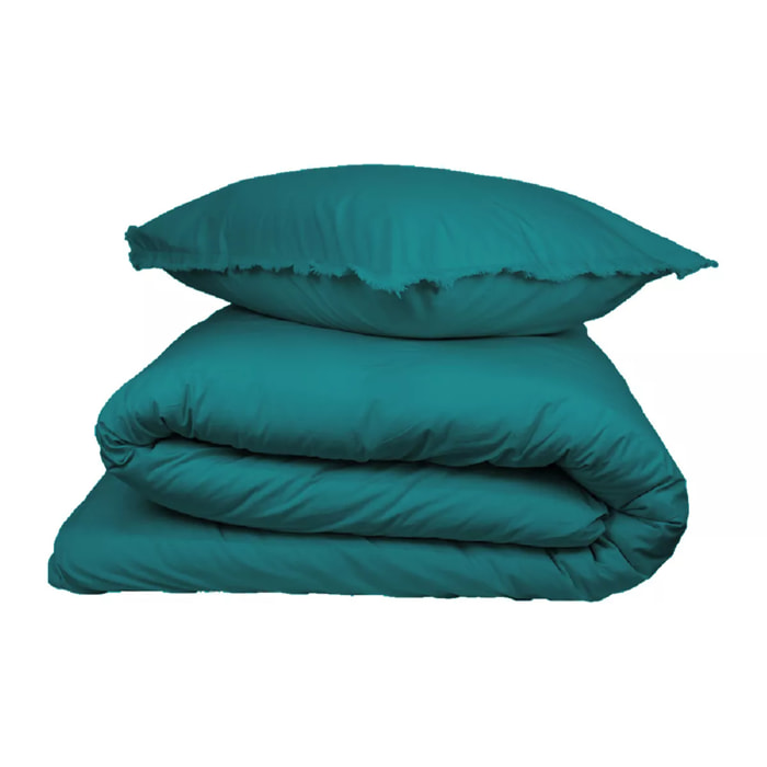 Lot h.couette +taies Zora canard