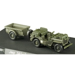 Solido 4494/31 JEEP SAS + TRAILER US 1/43 50TH Modellino