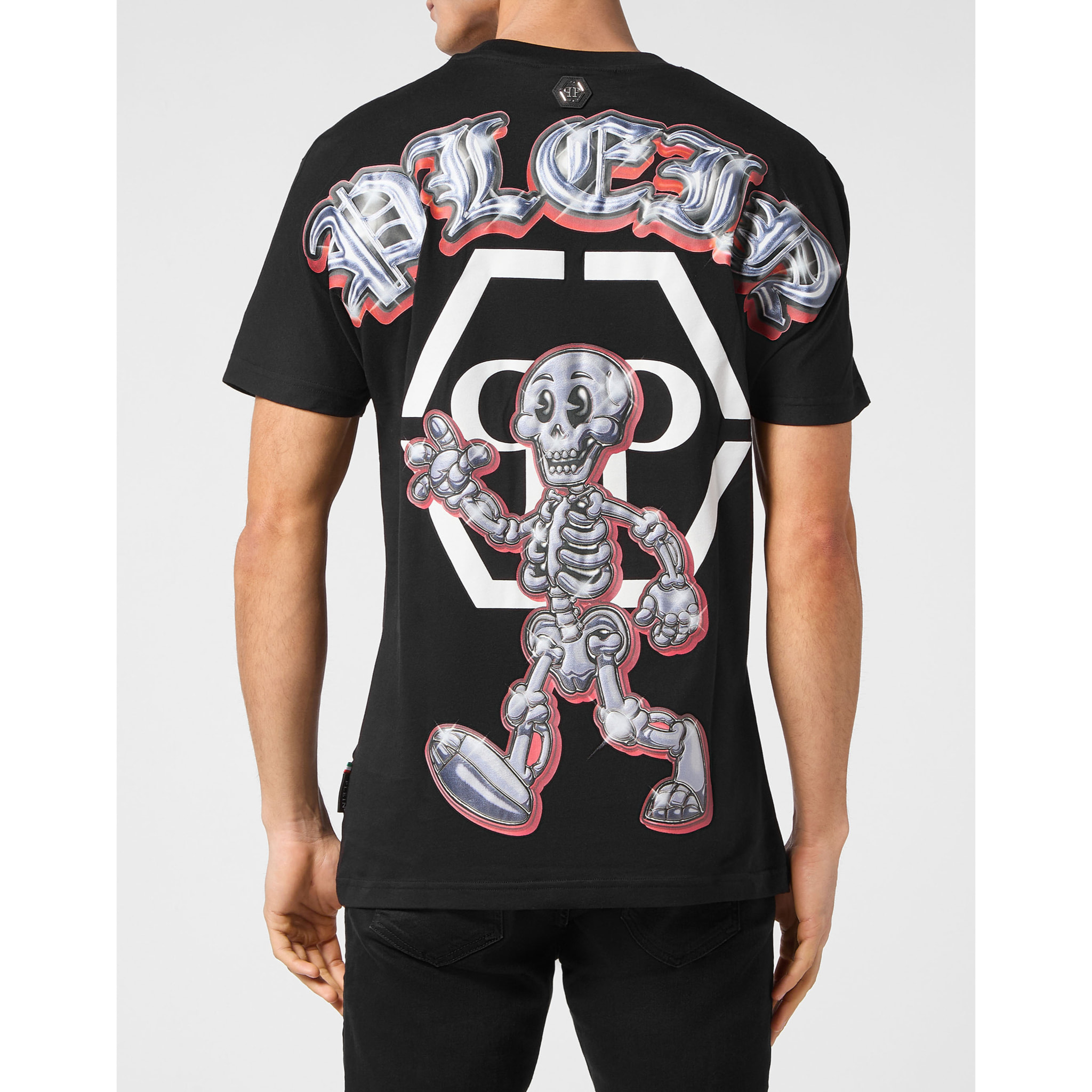 PHILIPP PLEIN T-Shirt Round Neck SKULL