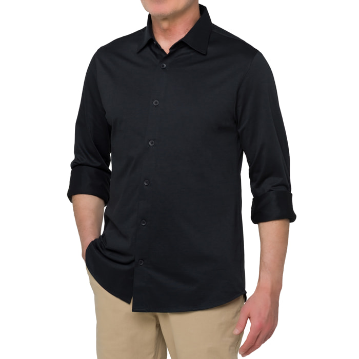 Camicia in lino Hot Buttered Saunders Nero