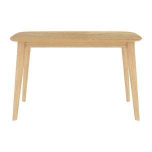 Table rectangulaire 4 personnes en bois clair 120 cm - Oman