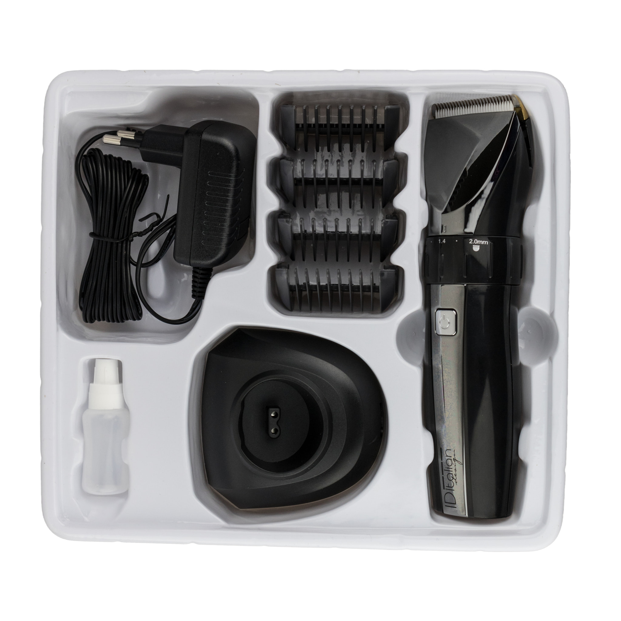 Tondeuse à cheveux professionnelle Er - 2018 Led - 5 positions coupe, 4 peignes