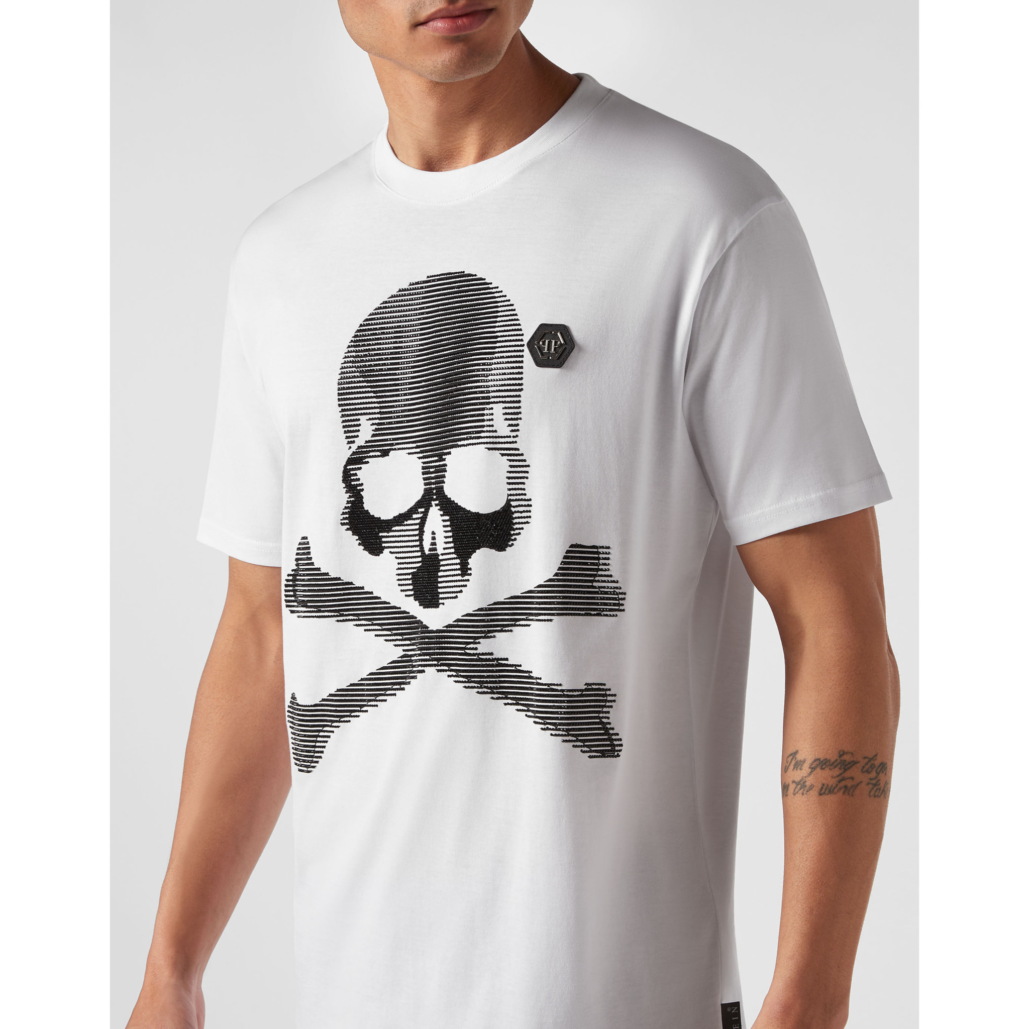 PHILIPP PLEIN T-shirt girocollo SKULL&BONES