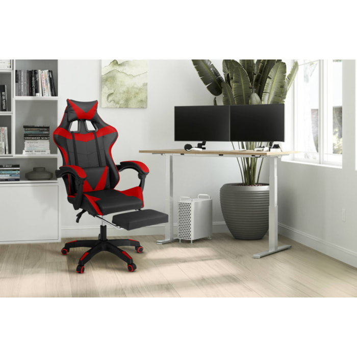 Fauteuil spécial gaming - Noir - rouge