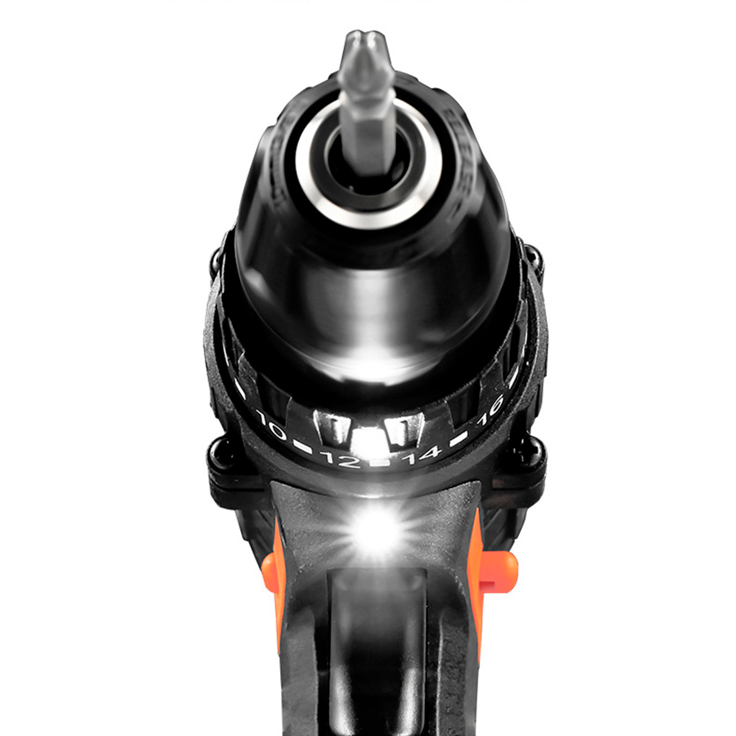 Taladro eléctrico inalámbrico de doble velocidad con 15 NM y dos baterías de 12V 1300mAh.