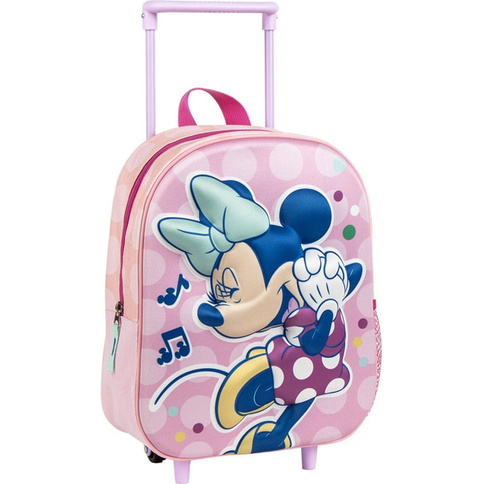 Mochila Infantil Trolley 3D Minnie