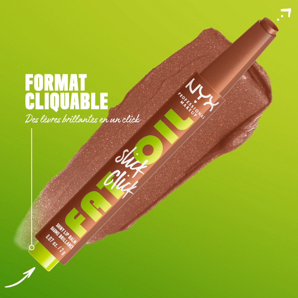 NYX Professional Makeup FAT OIL SLICK CLICK Baume à lèvres FEEDWORTHY