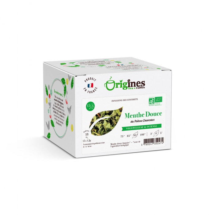 Menthe Nanah - Infusion Bio plante naturelle - Infusettes 15x1,2g