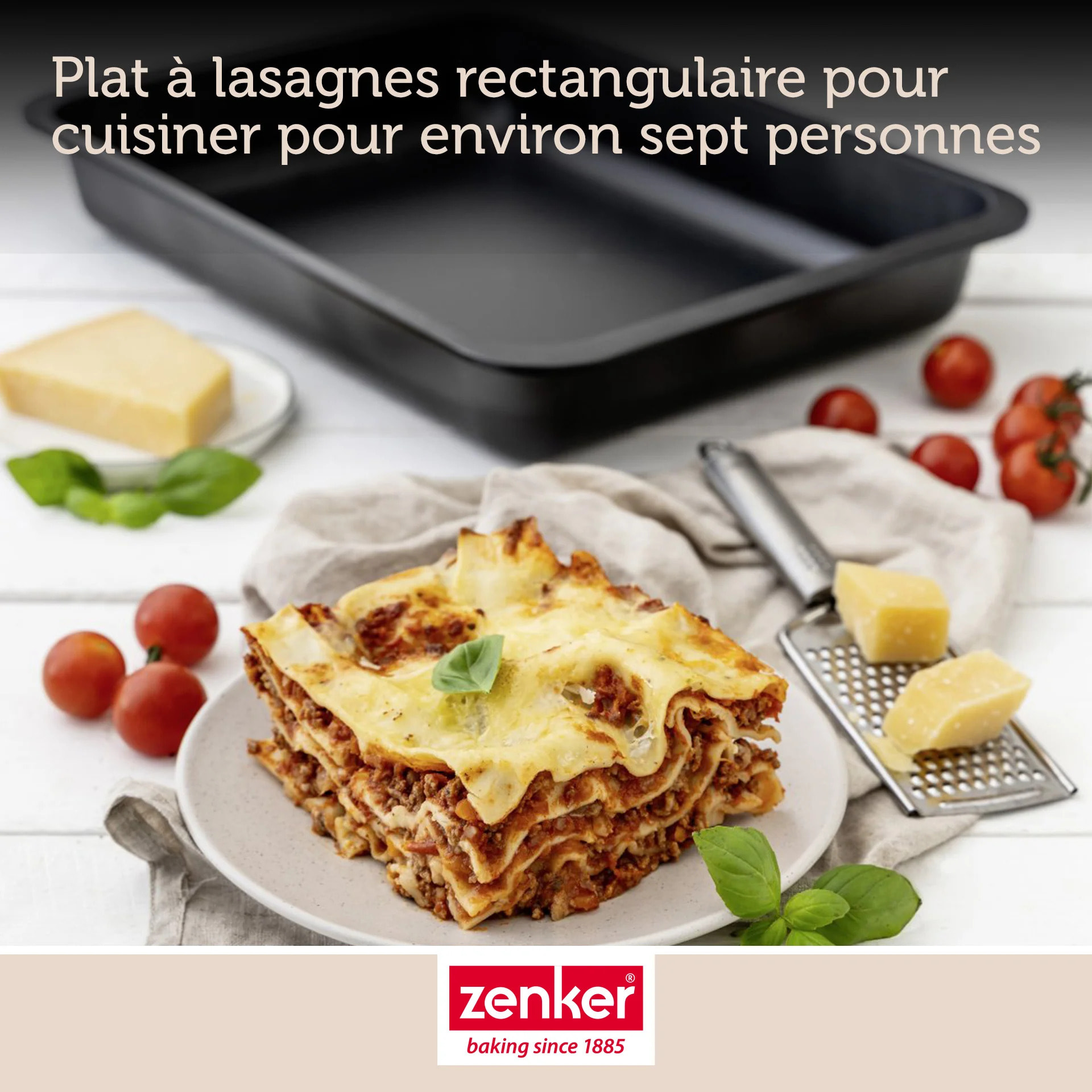 Plat à lasagnes maison 36 x 27 cm Zenker Spécial Countries