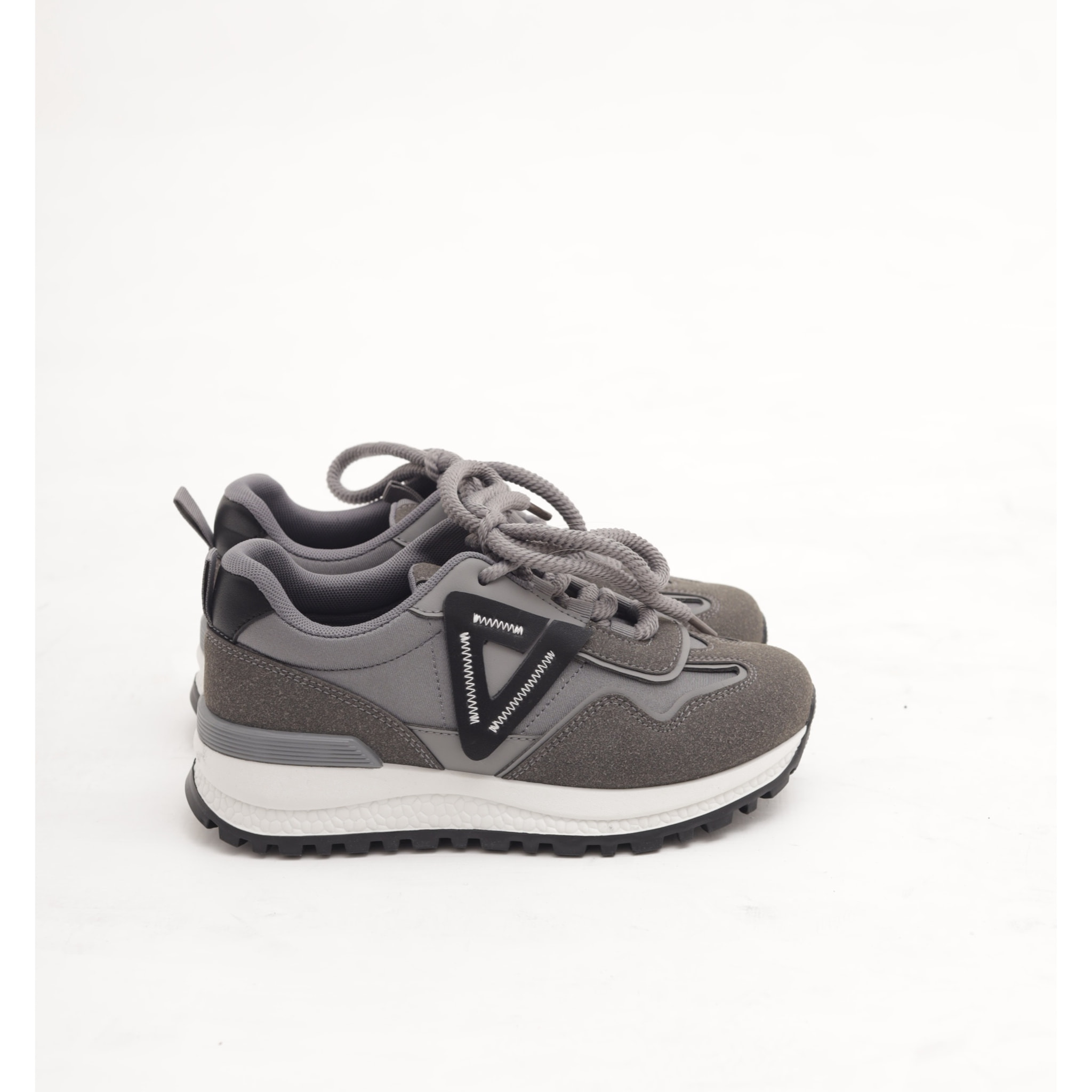 SNEAKERS RUNNING TRIANGLE GRIGIO
