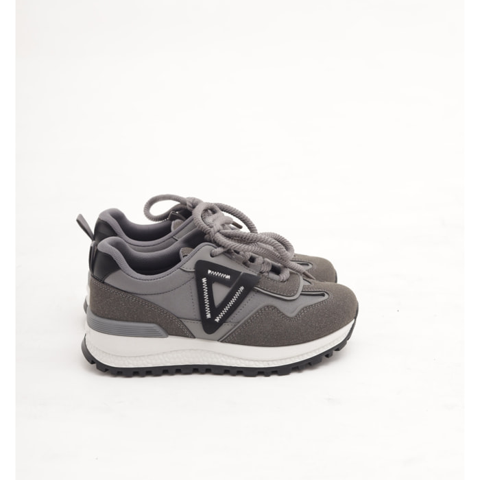 SNEAKERS RUNNING TRIANGLE GRIGIO