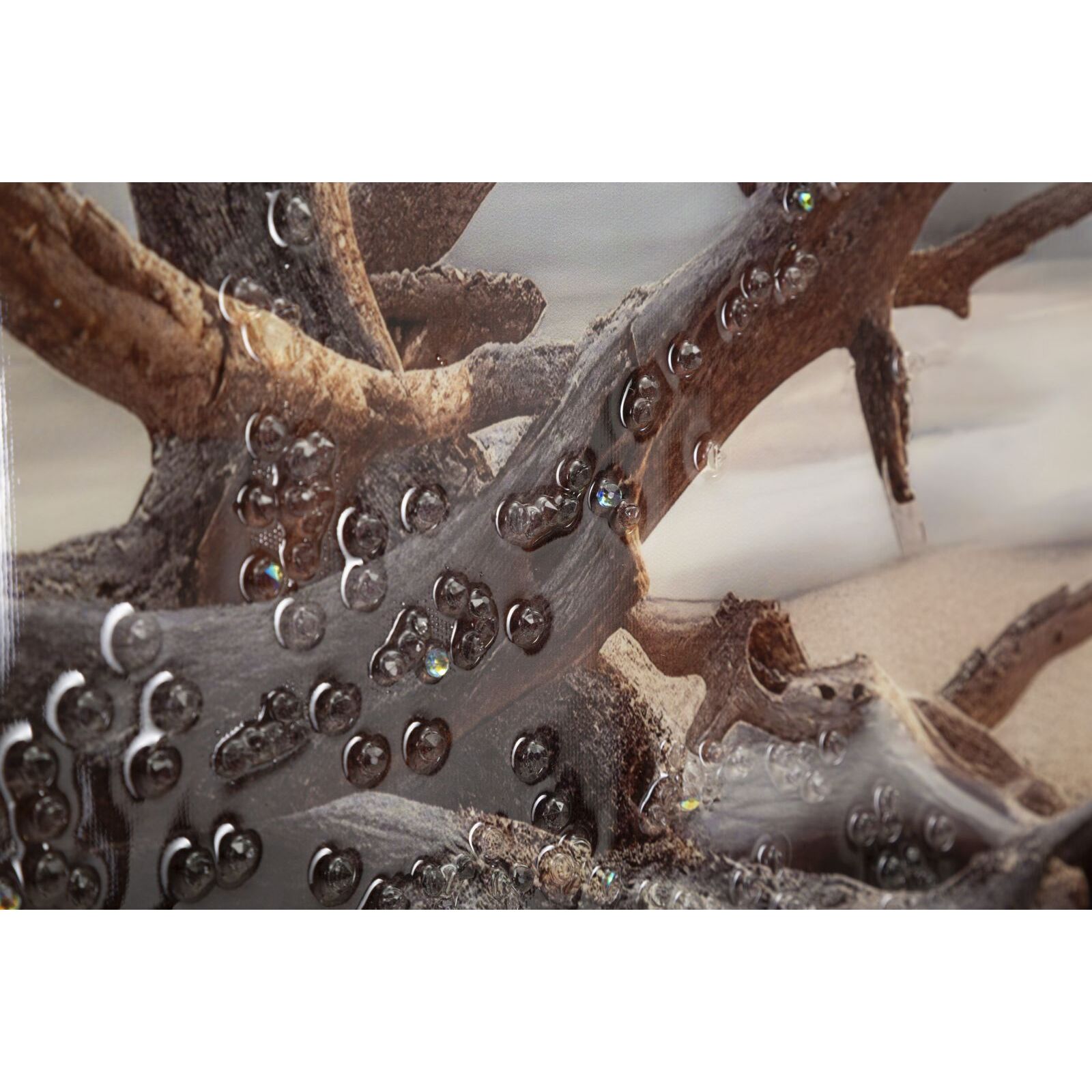 STAMPA DIPINTA SU TELA LACCATA BEACH C/CORNICE -B- CM 152X4X52