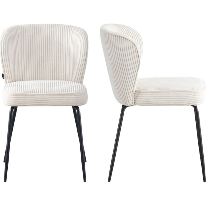 Lot de 2 chaises - TARA