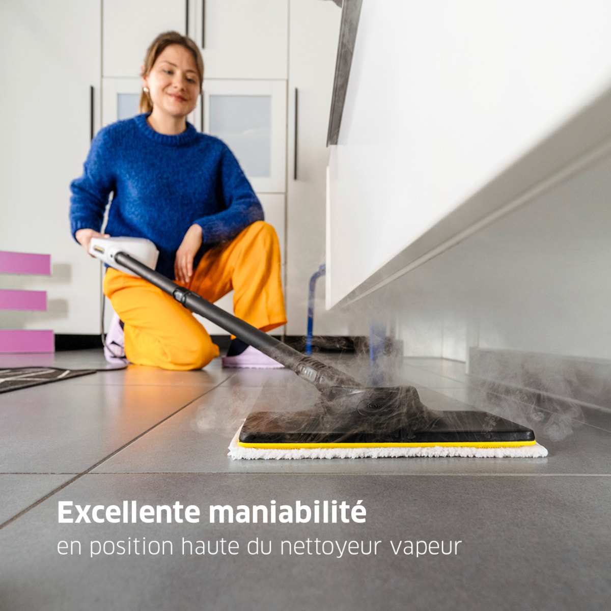 Balai vapeur Karcher SC1 Multi & Up Textile Edition - Puissance 1200W- défroisseur à main- Accessoires inclus- multifonctions
