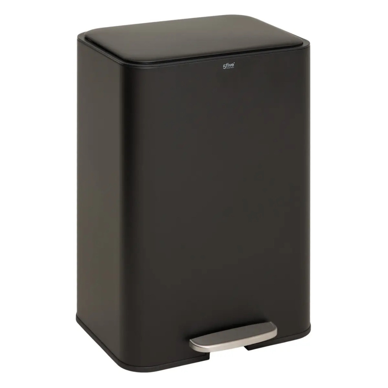 Poubelle rectangulaire à pédale Delta 50L noir