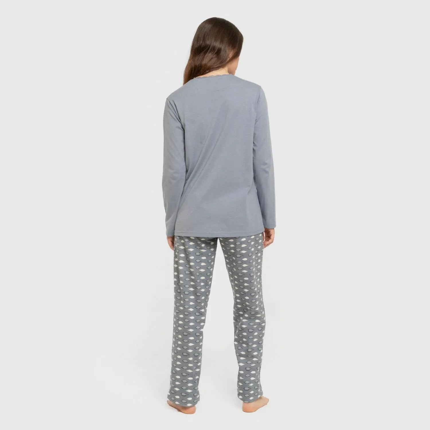 Pijama largo algodón Ocean Indigo