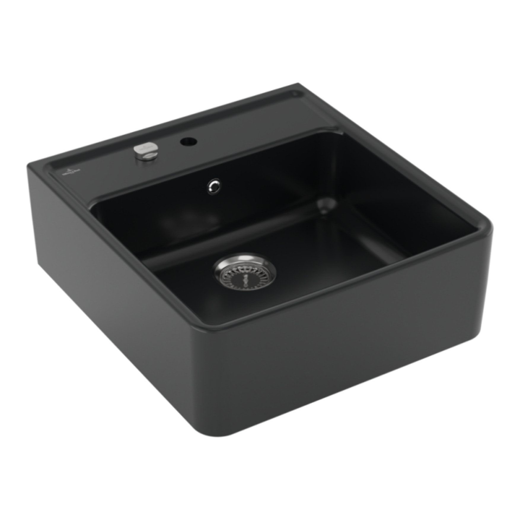Evier timbre office 1 bac Villeroy et Boch Tradition Pure Black avec vidage automatique